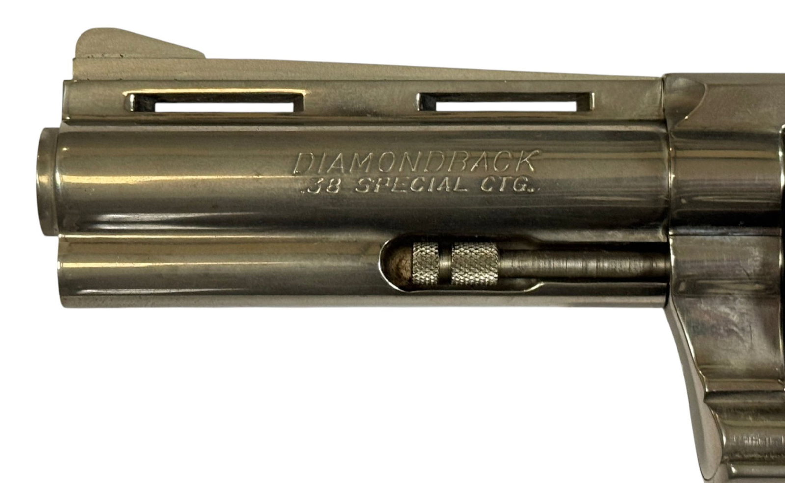 Excellent RARE 1971 Colt Diamondback 4" Nickel .38 SPECIAL Revolver - 7