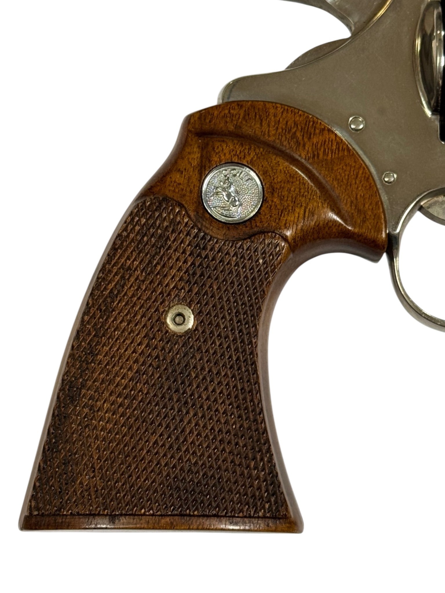 Excellent RARE 1971 Colt Diamondback 4" Nickel .38 SPECIAL Revolver - 8
