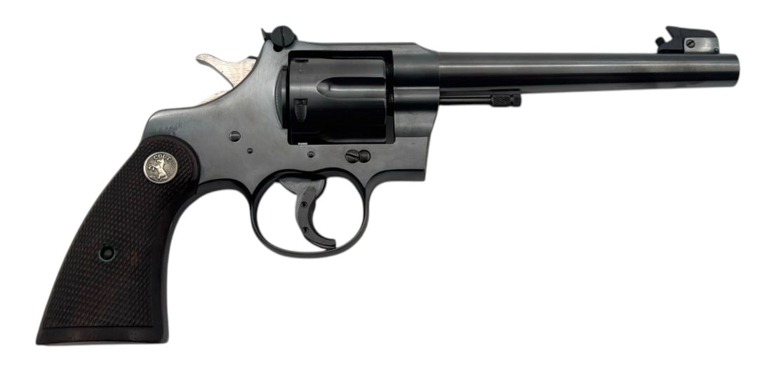 MINT 1937 Pre-War Colt Officers Model "Target" 3rd Issue Heavy Barrel .38 SPL Revolver - 2