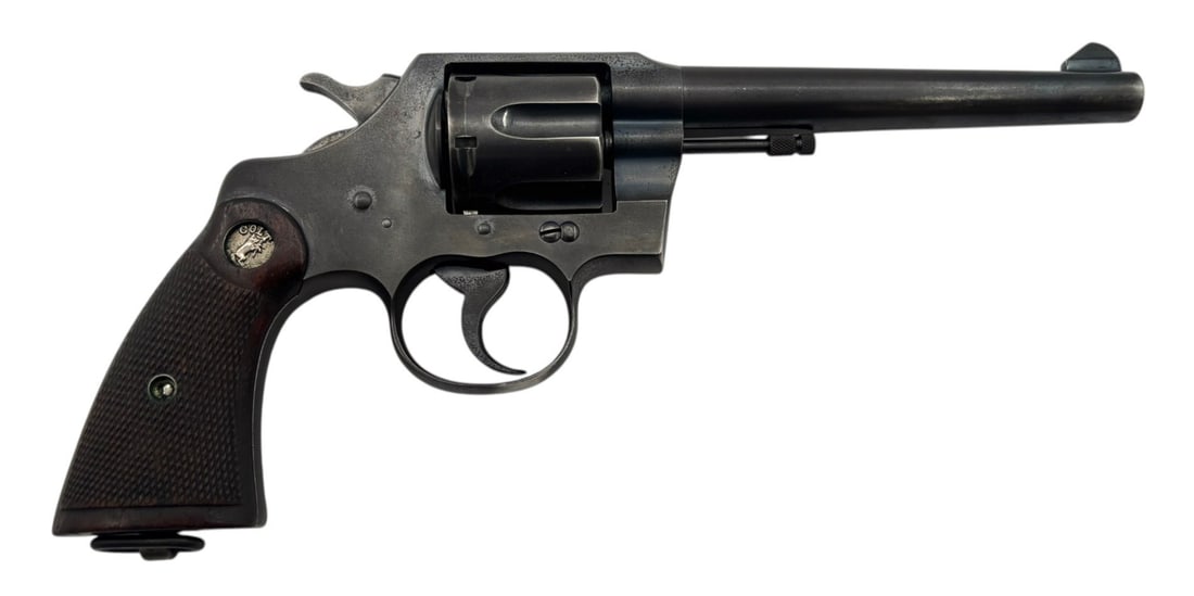 1947 Colt Official Police Heavy Barrel .38 SPL Revolver Police Issued with Landyard Loop - 2