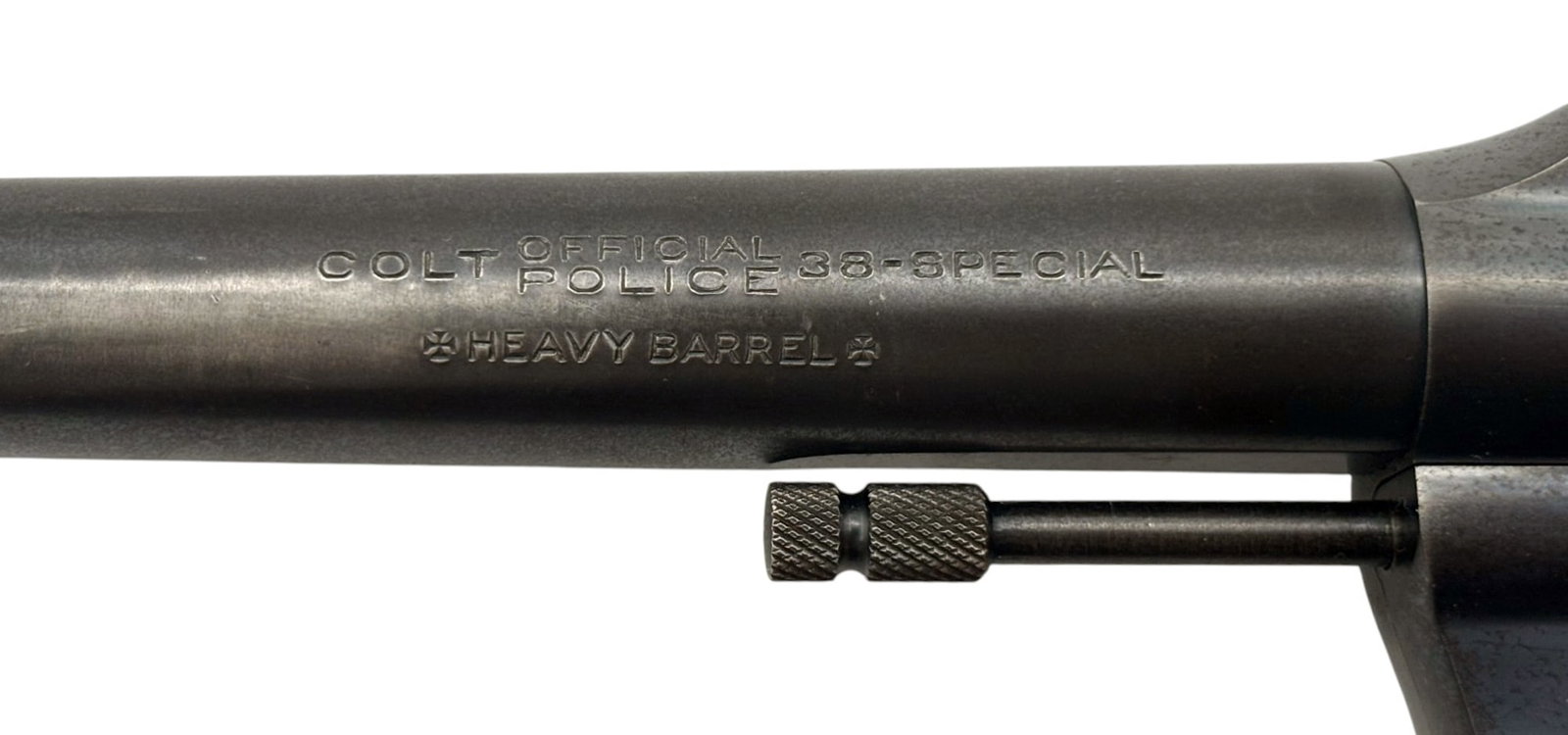 1947 Colt Official Police Heavy Barrel .38 SPL Revolver Police Issued with Landyard Loop - 4