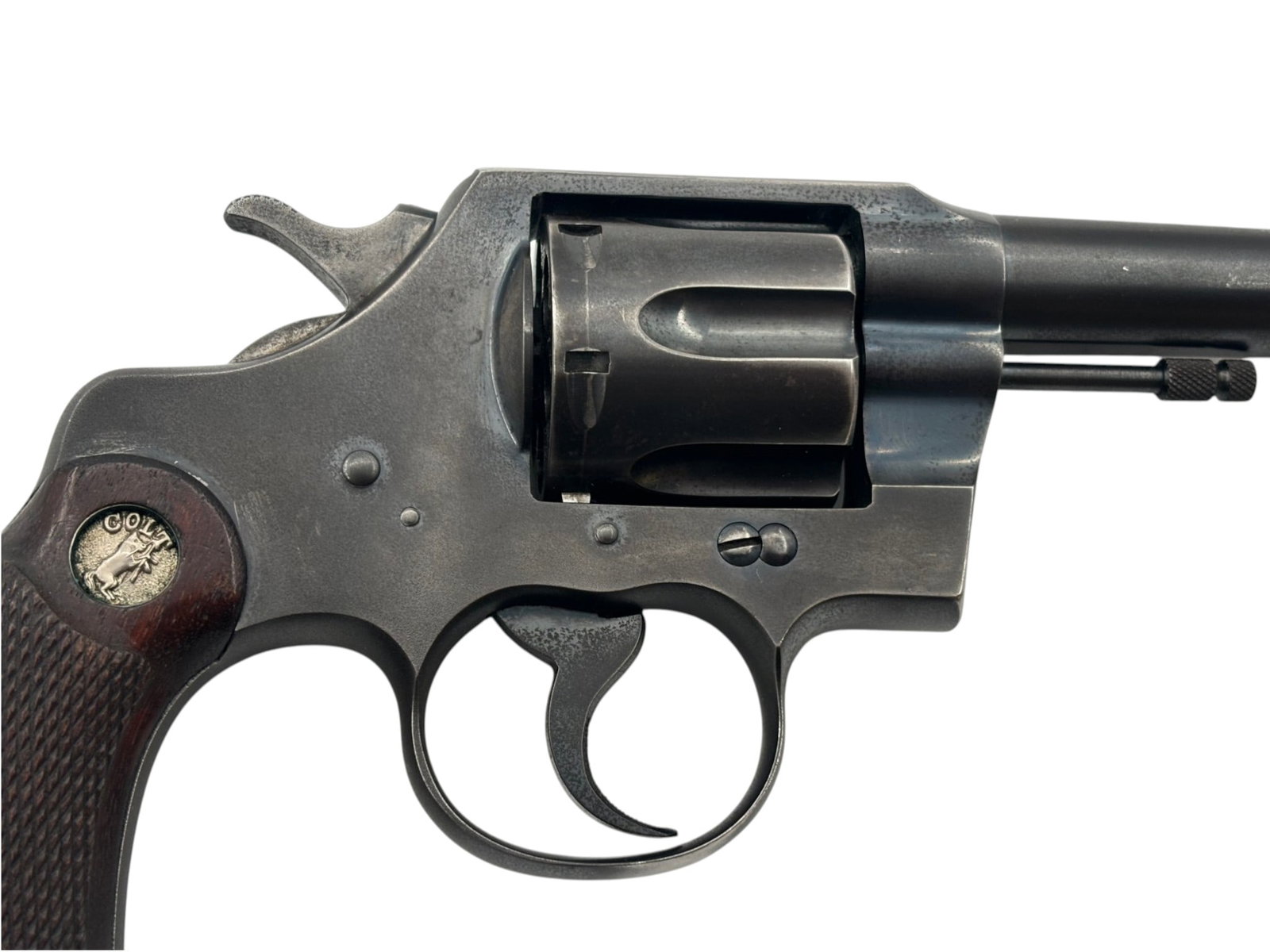 1947 Colt Official Police Heavy Barrel .38 SPL Revolver Police Issued with Landyard Loop - 6