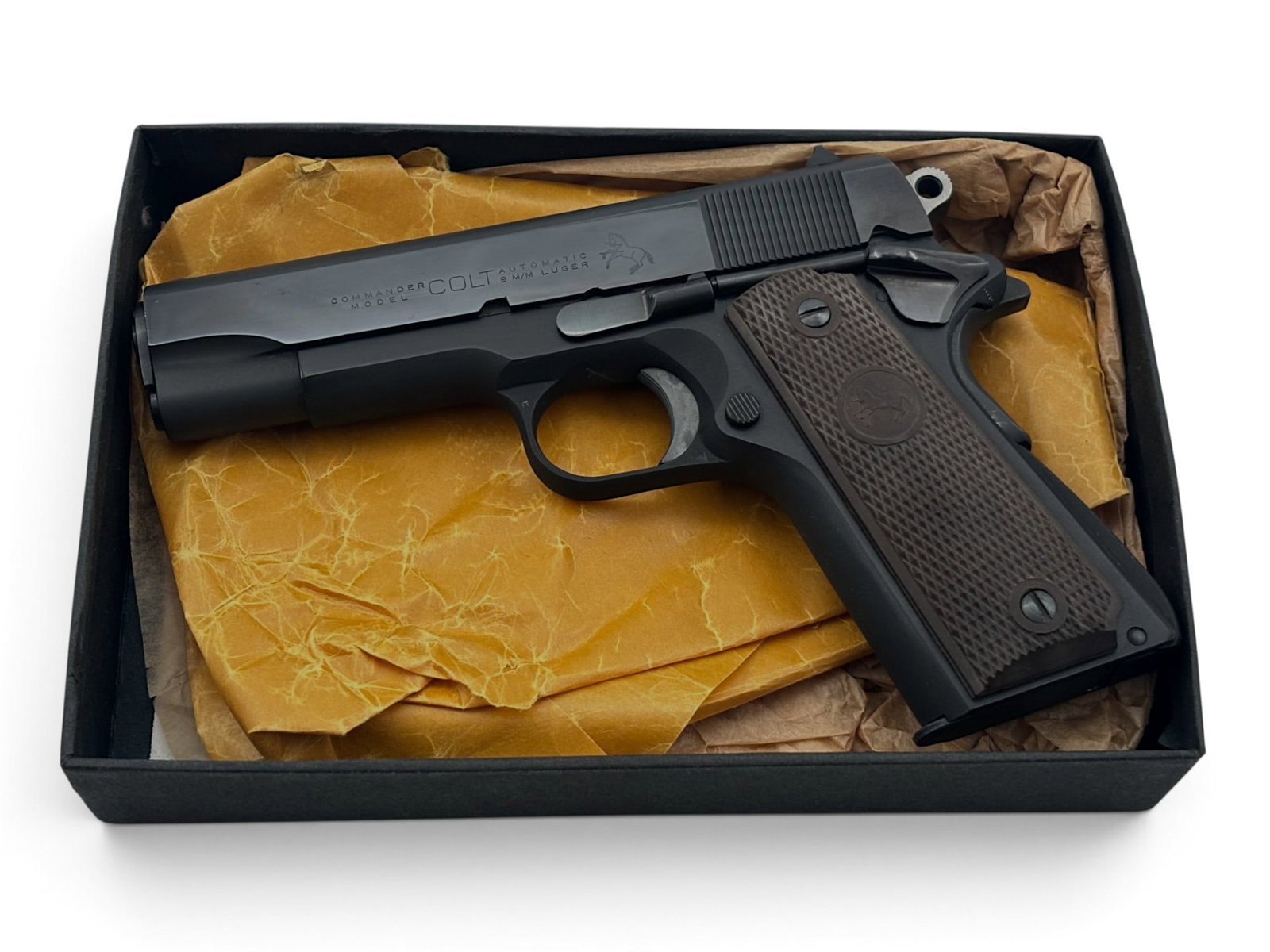 NIB 1969 Colt Lightweight Commander Model 1911 Semi-Automatic 9mm Pistol with Original Box - 2