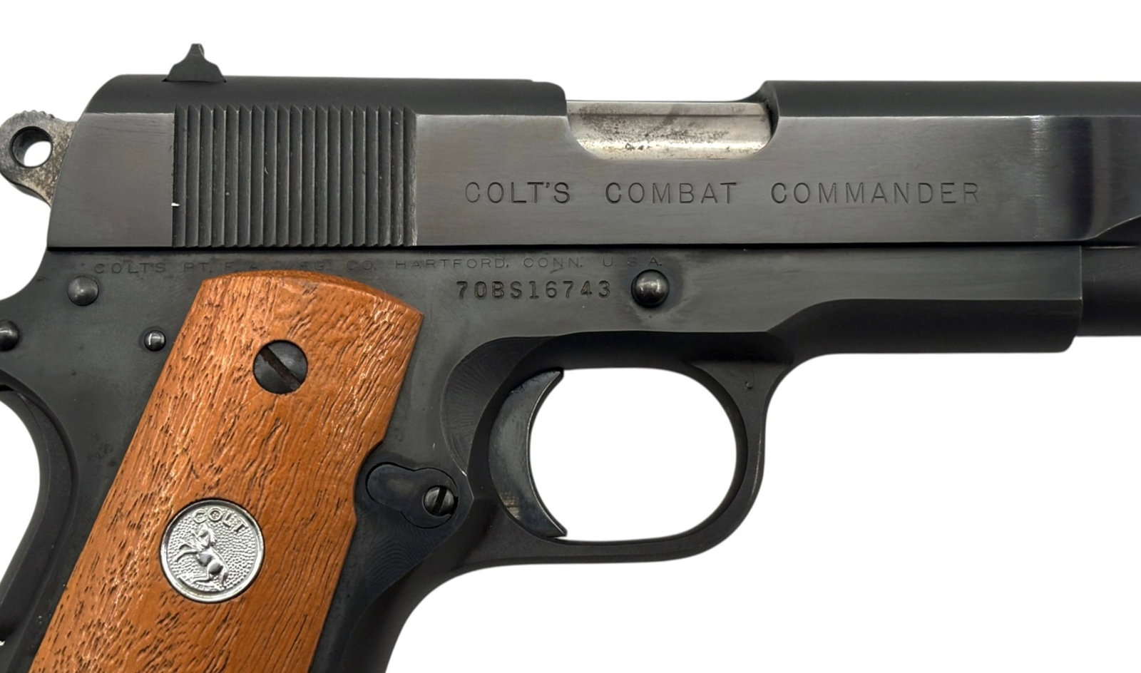 NIB 1973 Colt Combat Commander 1911 Blued .45 ACP Semi-Automatic Pistol - 8