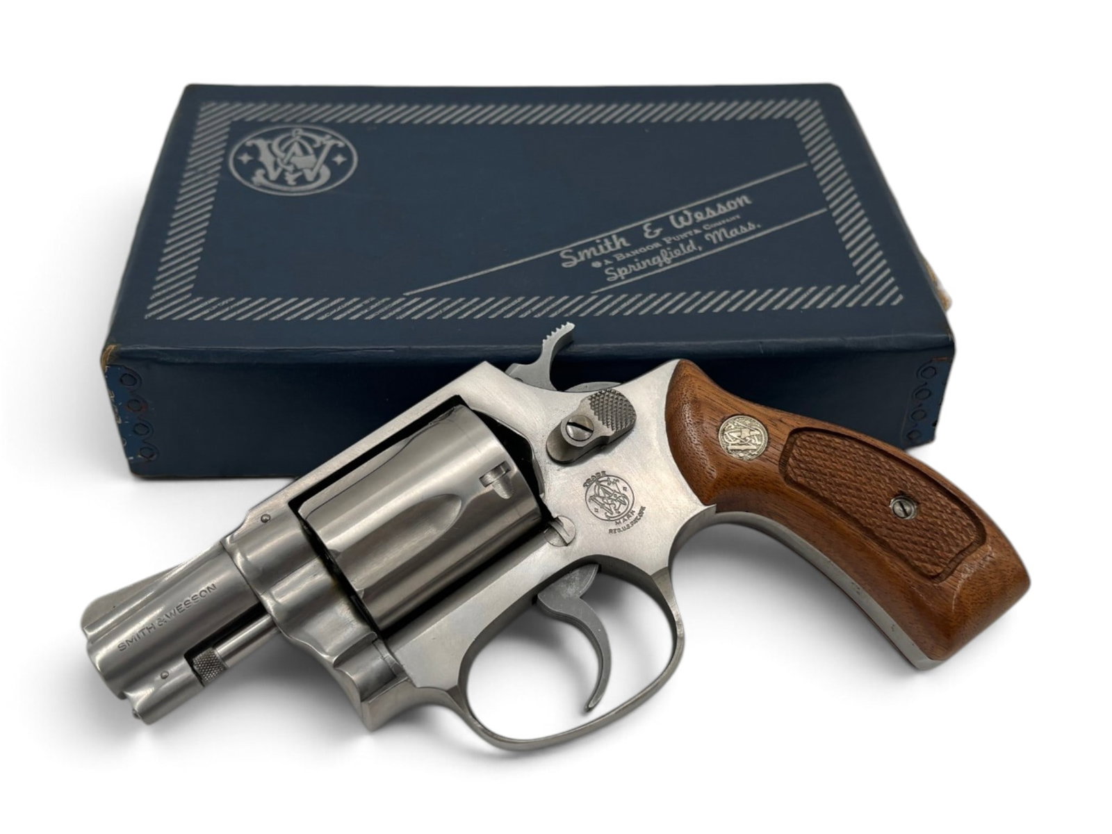 NIB 1969 Smith & Wesson Model 60 (No Dash) 2" Stainless .38 SPECIAL Revolver in Original Box: S#: R52892, mfg. 1969 | Serial number matches box | 1.75" Barrel | 5-Shot SA/DA | Comes in Factory 2 piece box with matching label and Comes with manual |||| CONDITION: New in box. Mechanically