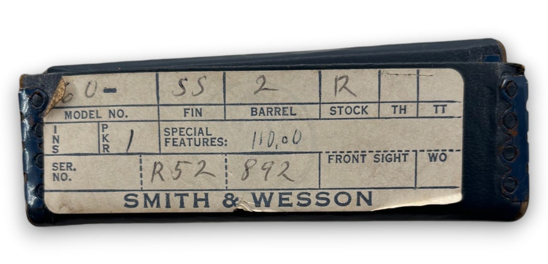 NIB 1969 Smith & Wesson Model 60 (No Dash) 2" Stainless .38 SPECIAL Revolver in Original Box - 5