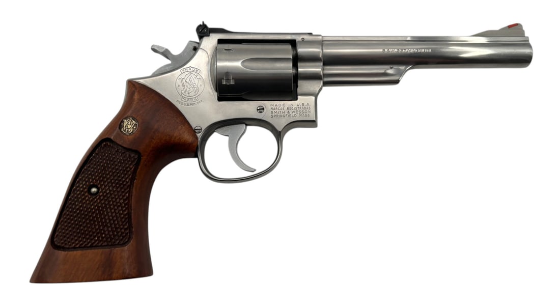 Excellent 1977 Smith & Wesson Model 66-1 Stainless 6" Barrel .357 MAGNUM Revolver - 2