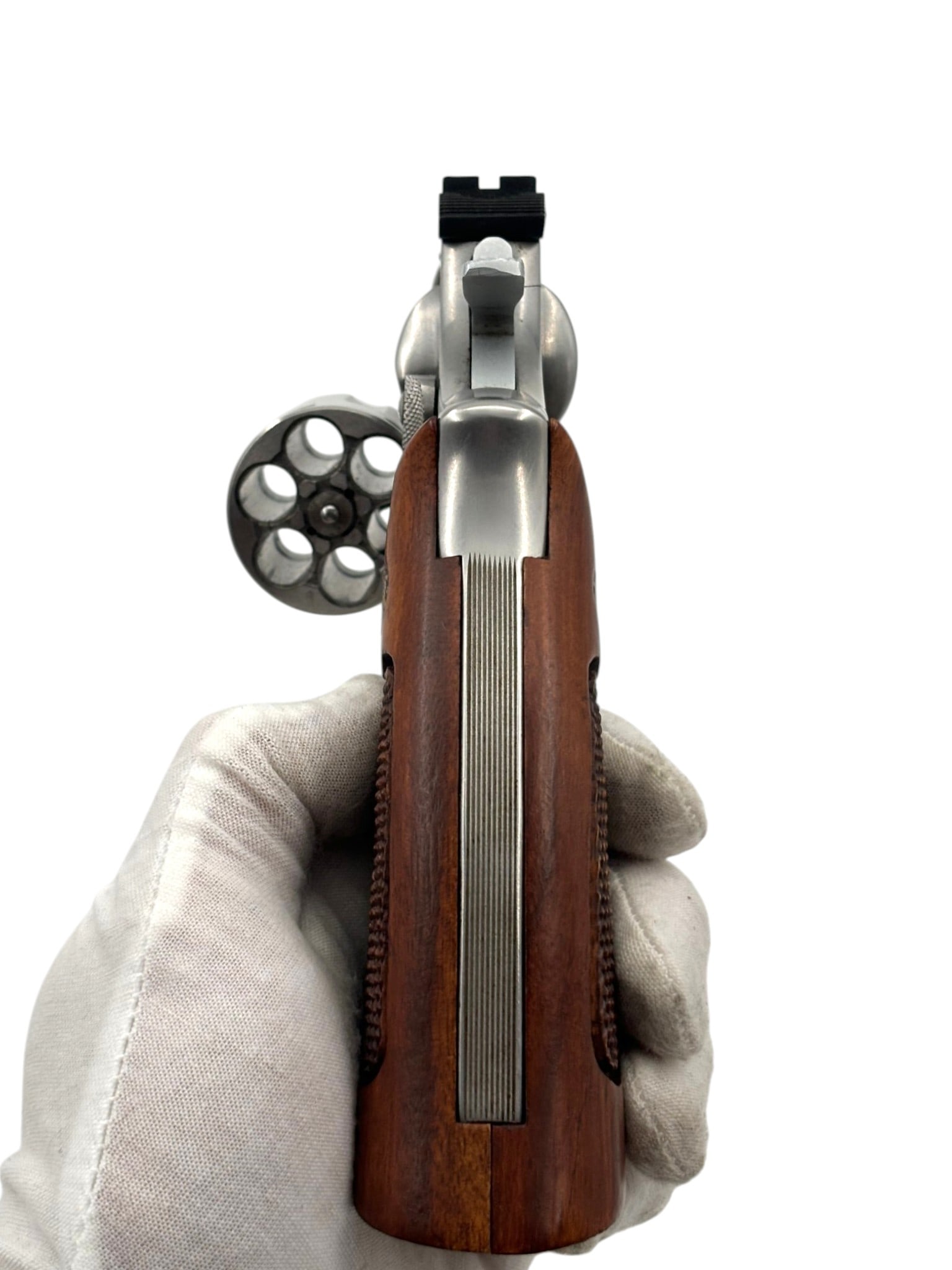 Excellent 1977 Smith & Wesson Model 66-1 Stainless 6" Barrel .357 MAGNUM Revolver - 7