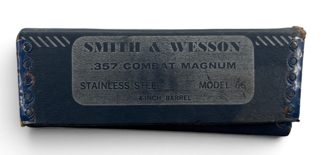 NIB 1974 Smith & Wesson Model 66 (No Dash) 4" Stainless .357 COMBAT MAGNUM Revolver in Original - 13