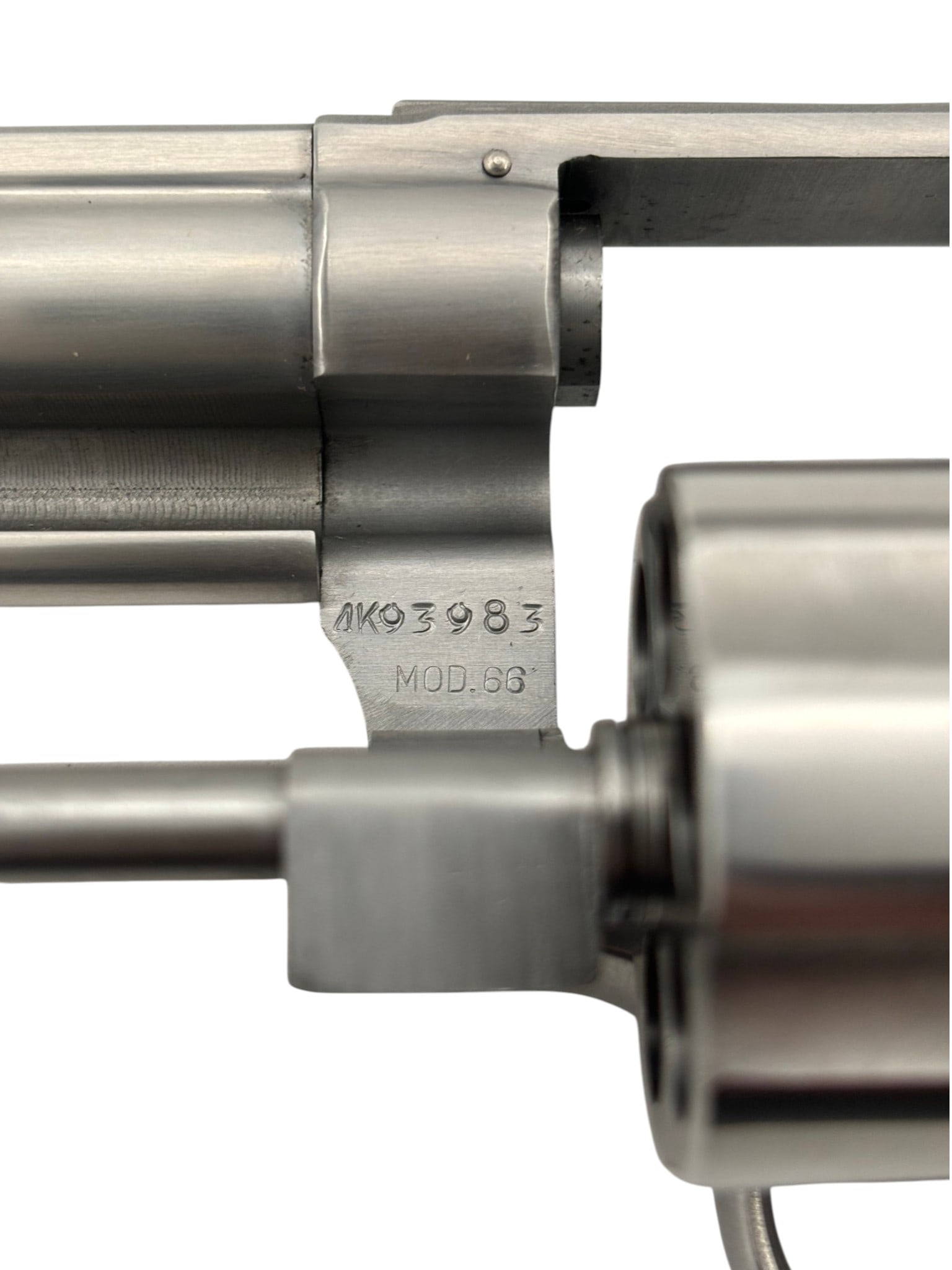 NIB 1974 Smith & Wesson Model 66 (No Dash) 4" Stainless .357 COMBAT MAGNUM Revolver in Original - 7