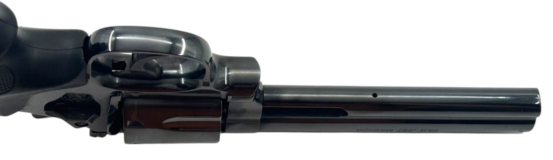 Excellent 1 of 300 S&W Model 586-7 "Bud's Gun Shop Ltd. Ed." .357 MAG. Revolver w/ 7-Shot Cylinder - 13