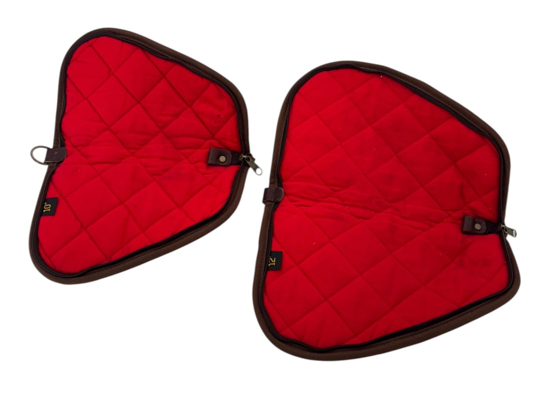 (2) Rare Vintage Sturm 10” & 12” Ruger Soft Pistol Rug Cases - 2