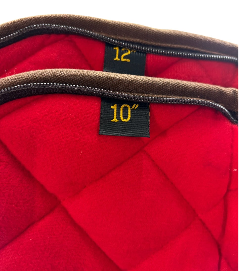 (2) Rare Vintage Sturm 10” & 12” Ruger Soft Pistol Rug Cases - 3