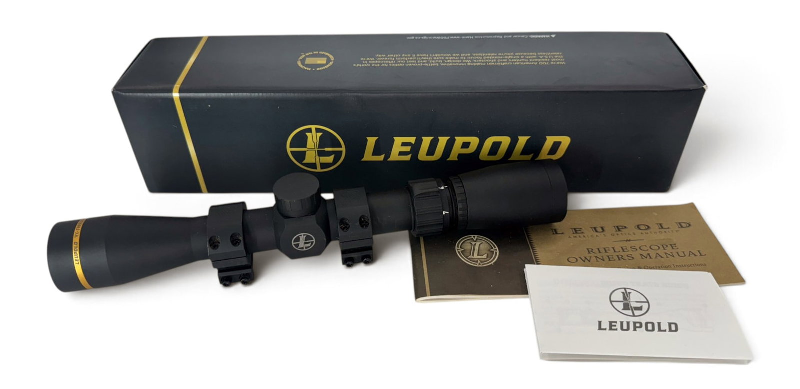 LNIB Leupold VX-Freedom 2-7x33 (1”) Hunt-Plex #180592 Scope in Box with Mount Rings: Excellent, like new Genuine and Authentic Leupold Scope in it’s original factory box with manuals. #180592 with the Hunt-Plex Reticle. Optics are crystal clear. Comes with nice scope rings