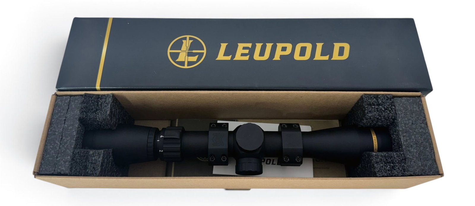 LNIB Leupold VX-Freedom 2-7x33 (1”) Hunt-Plex #180592 Scope in Box with Mount Rings - 3