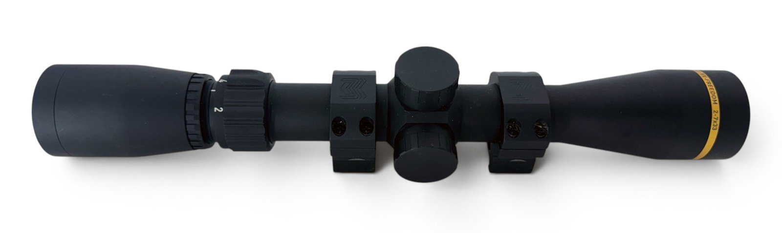 LNIB Leupold VX-Freedom 2-7x33 (1”) Hunt-Plex #180592 Scope in Box with Mount Rings - 7