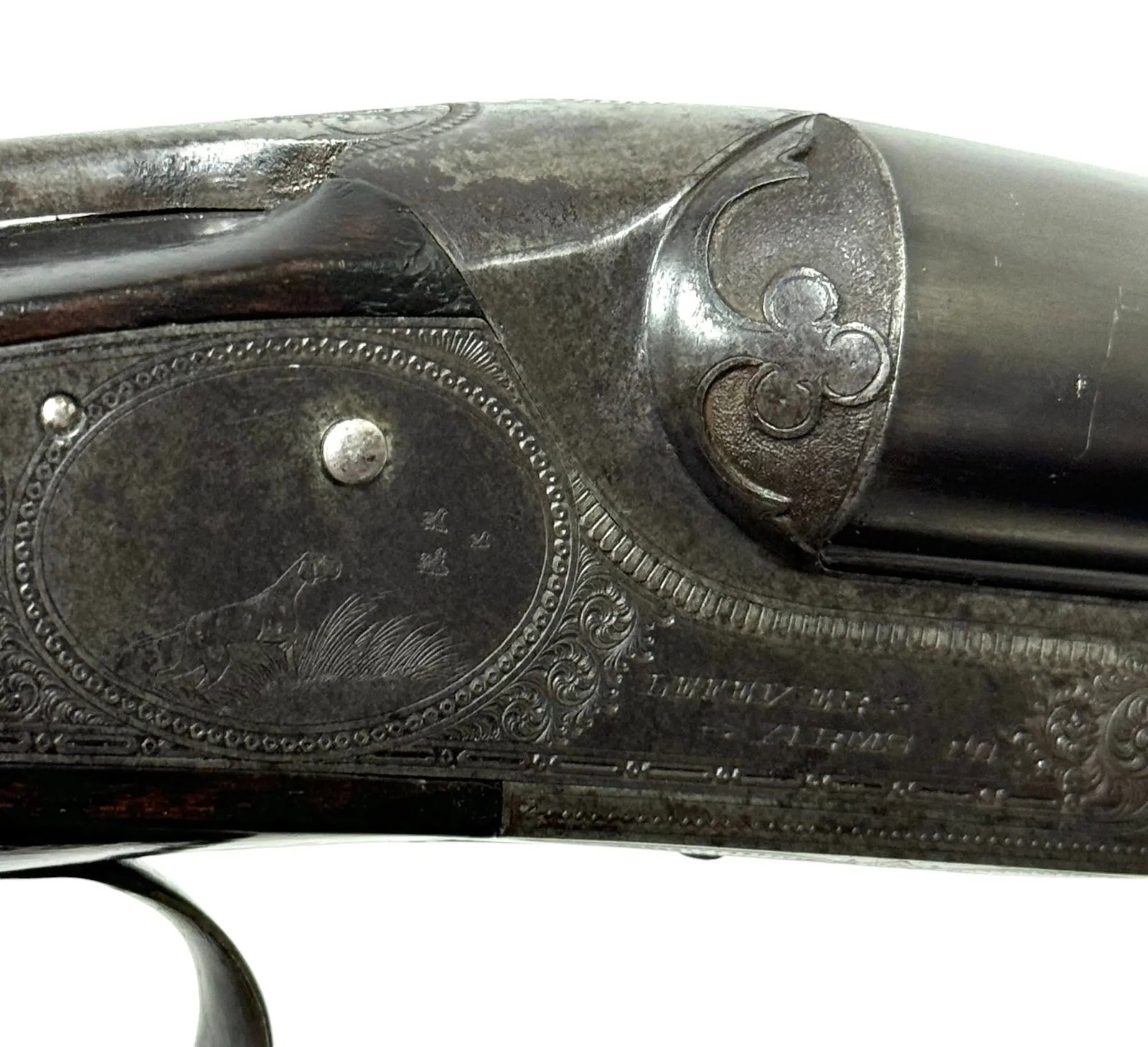 Exceptional Antique 1892 Engraved Lefever Arms Co. 12 GA. "C Grade" Sidelock SXS Hammerless Shotgun - 6