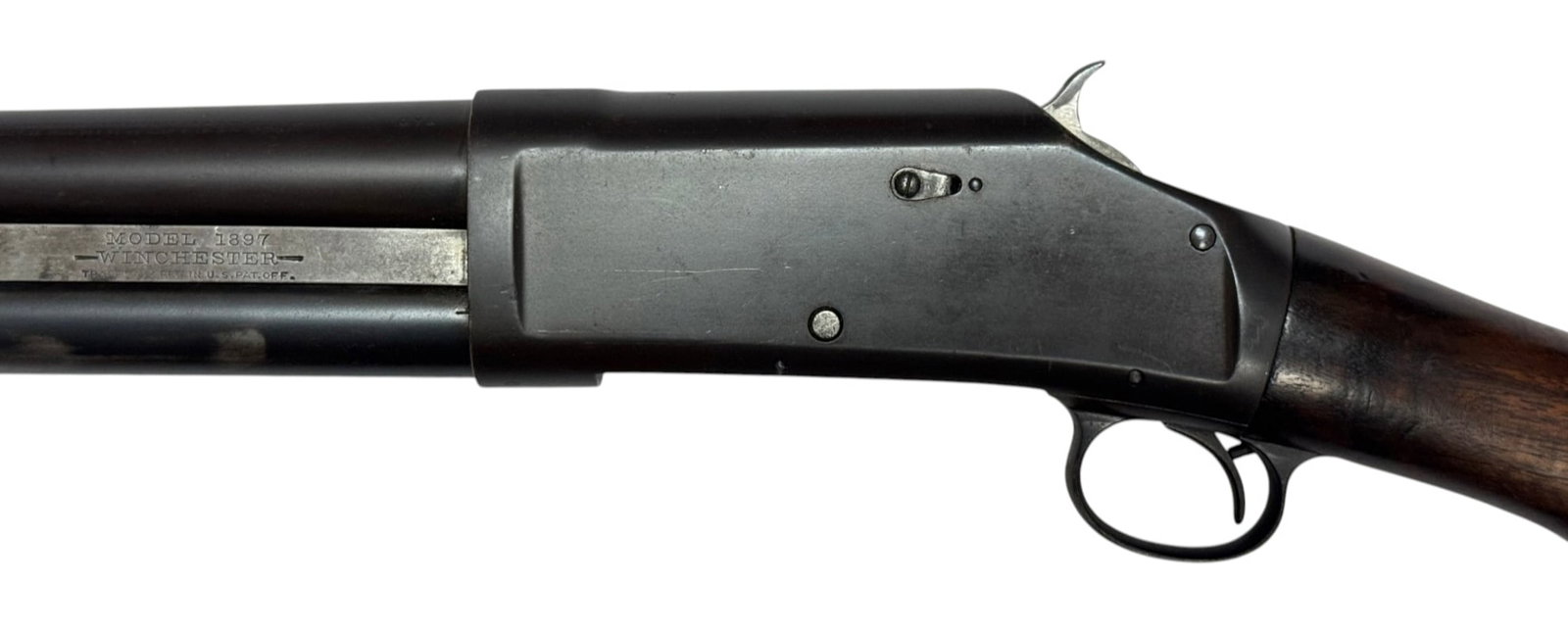 1916 Winchester 1897 Solid Frame Slamfire Pump Action 12 GA. Shotgun - 9
