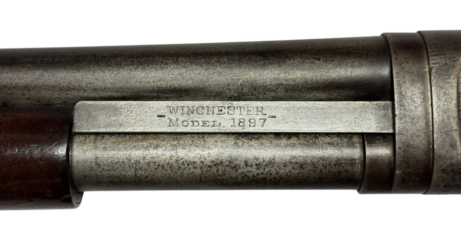 Lettered 1902 Winchester Model 1897 12 GA. Black Diamond Deluxe "TRAP GUN" Pump Action Shotgun - 11