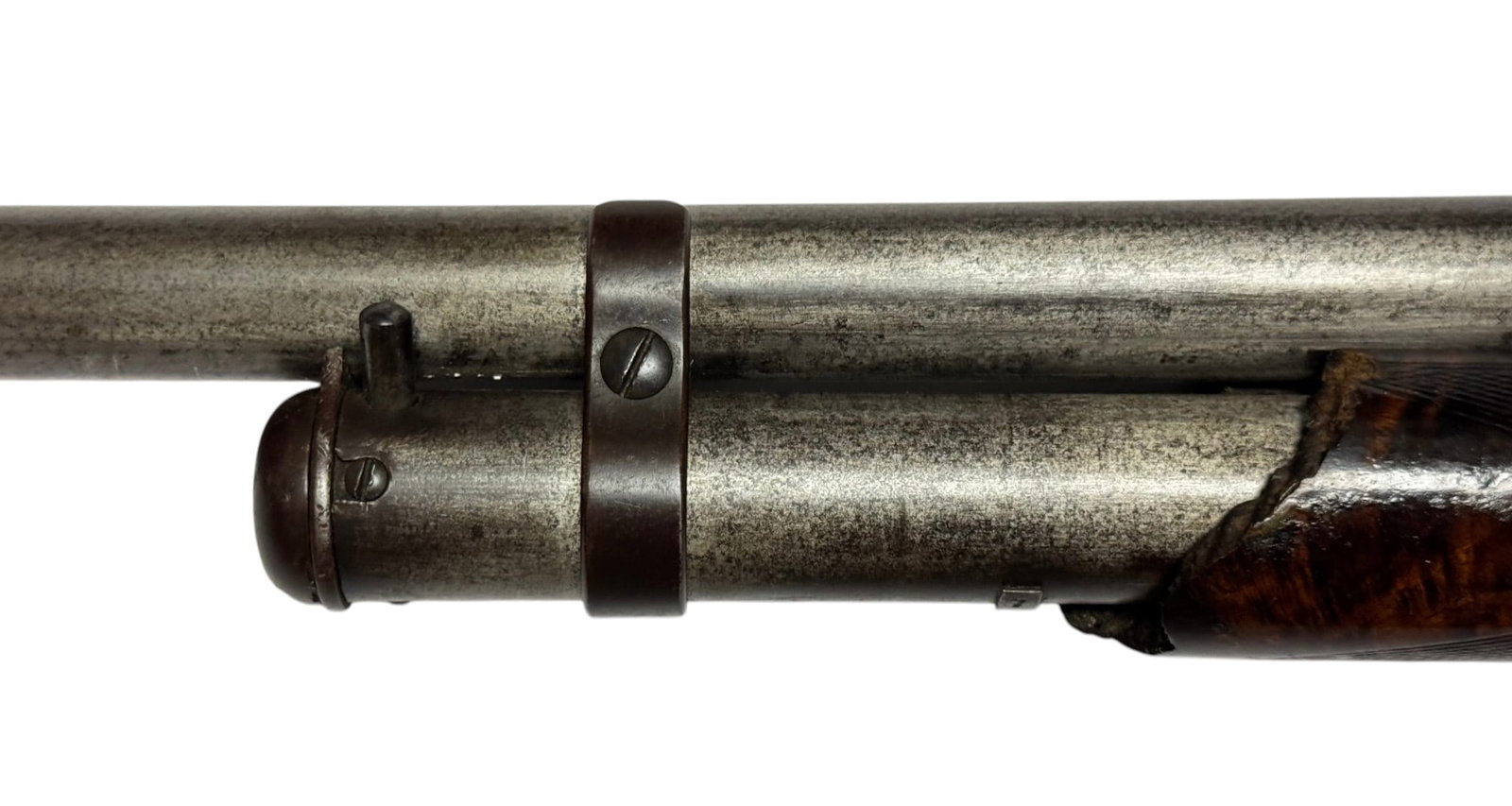 Lettered 1902 Winchester Model 1897 12 GA. Black Diamond Deluxe "TRAP GUN" Pump Action Shotgun - 13