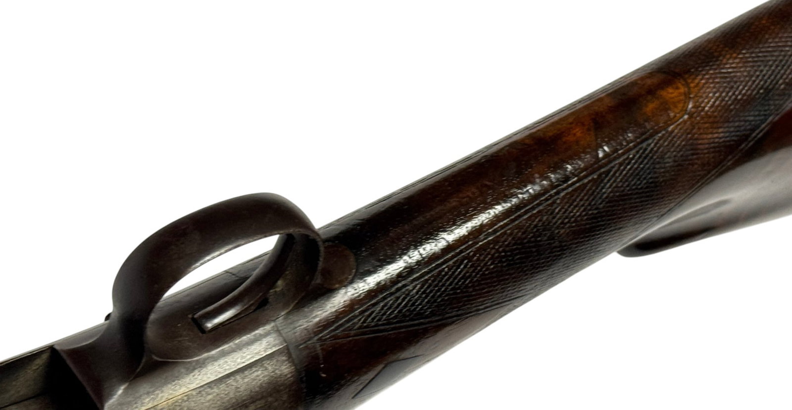 Lettered 1902 Winchester Model 1897 12 GA. Black Diamond Deluxe "TRAP GUN" Pump Action Shotgun - 16