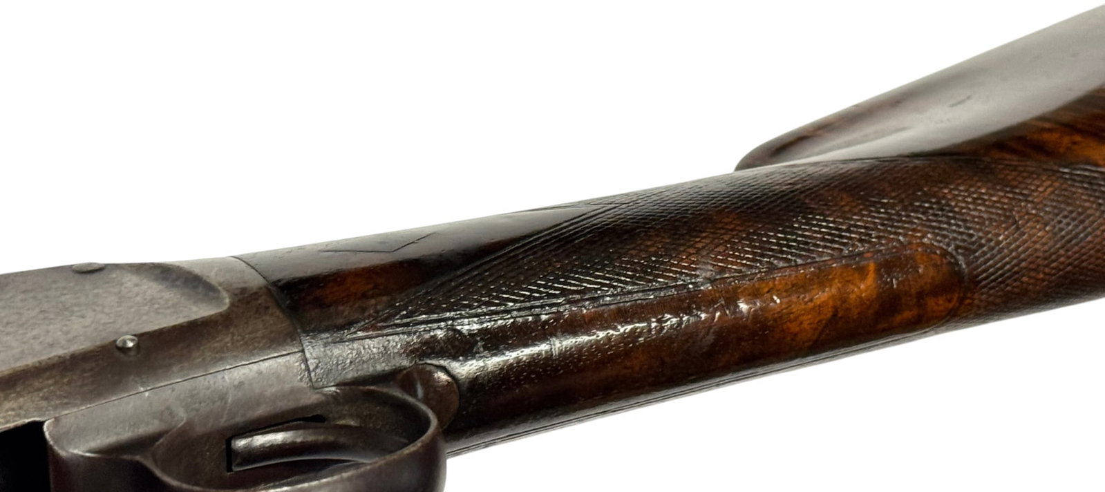 Lettered 1902 Winchester Model 1897 12 GA. Black Diamond Deluxe "TRAP GUN" Pump Action Shotgun - 17