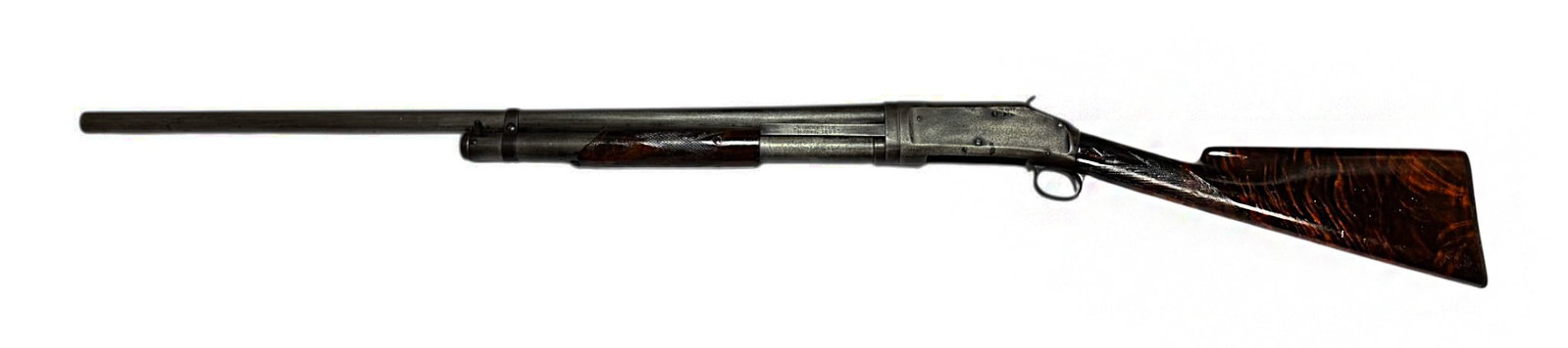 Lettered 1902 Winchester Model 1897 12 GA. Black Diamond Deluxe "TRAP GUN" Pump Action Shotgun - 2