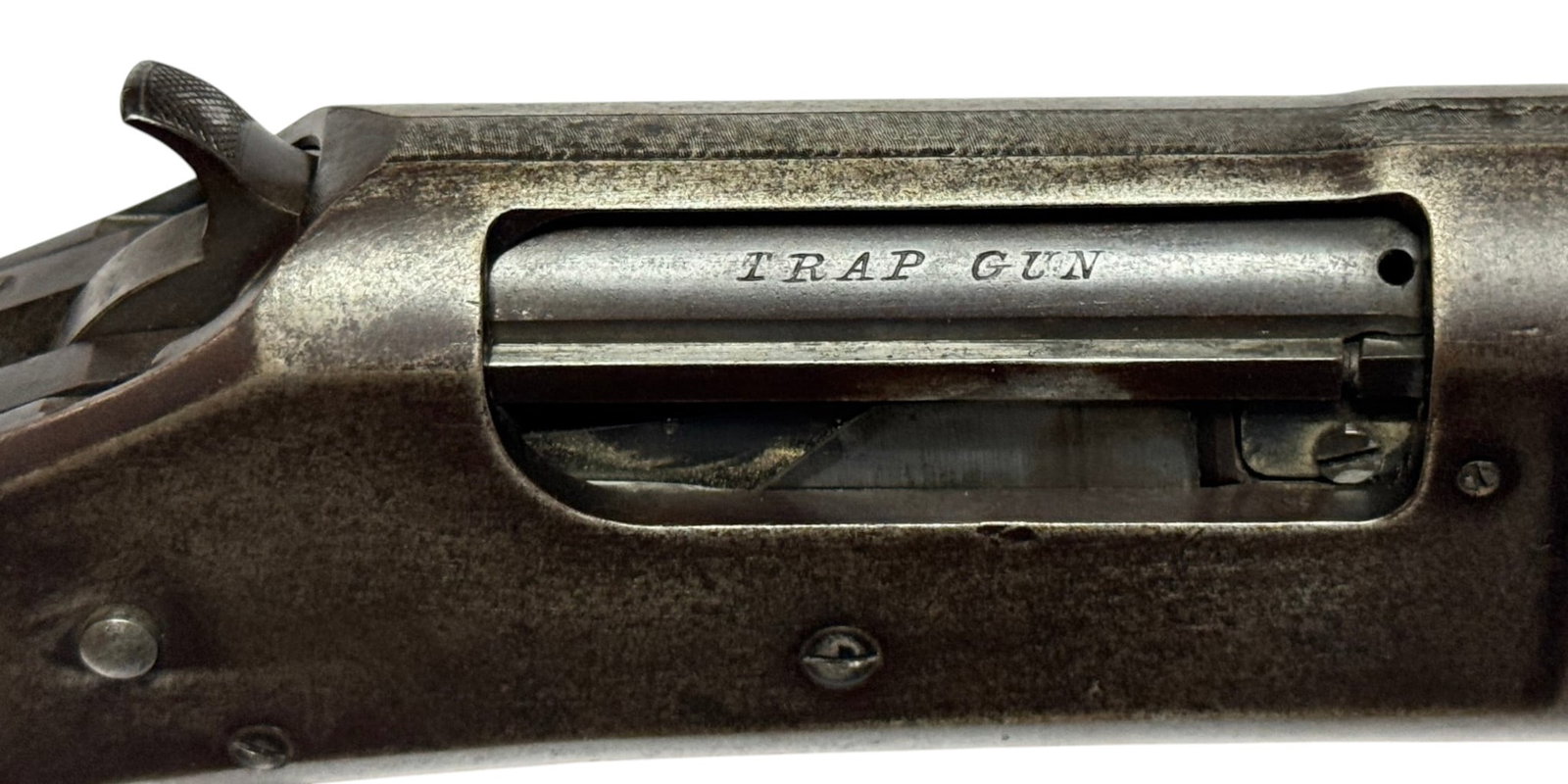 Lettered 1902 Winchester Model 1897 12 GA. Black Diamond Deluxe "TRAP GUN" Pump Action Shotgun - 3