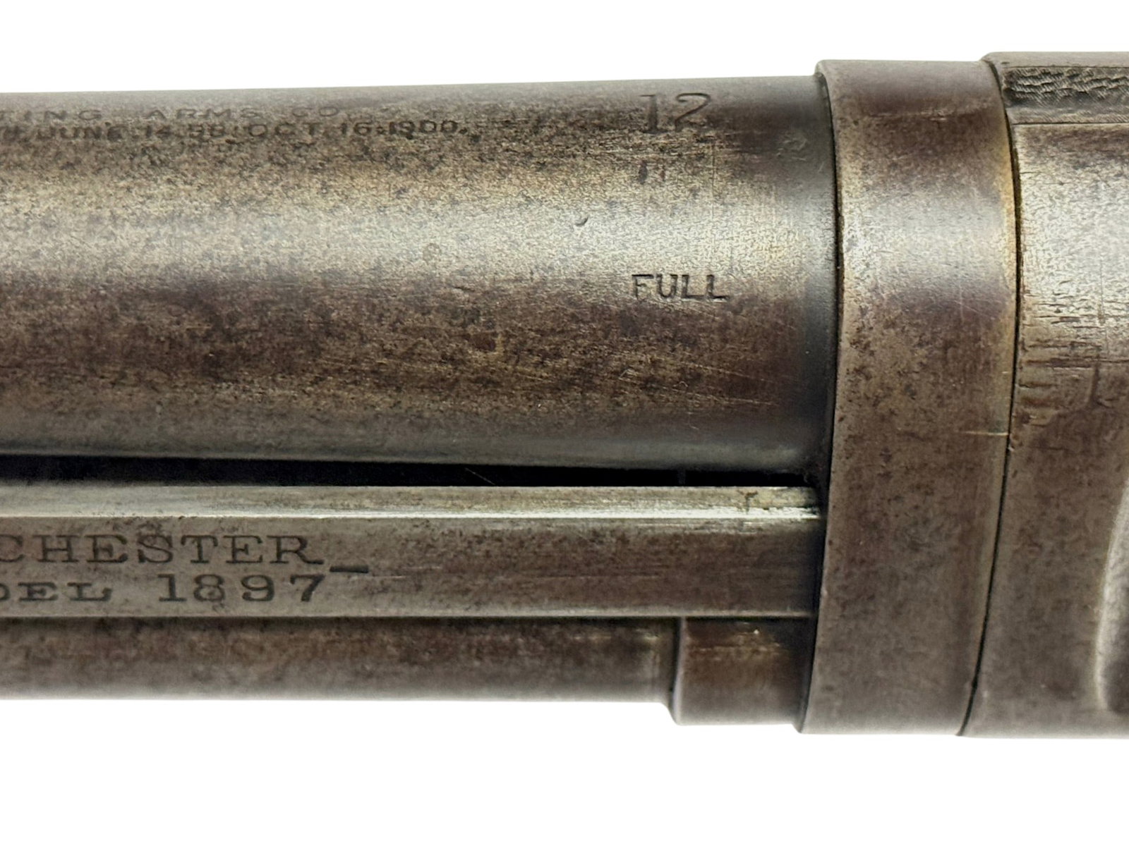 Lettered 1902 Winchester Model 1897 12 GA. Black Diamond Deluxe "TRAP GUN" Pump Action Shotgun - 5
