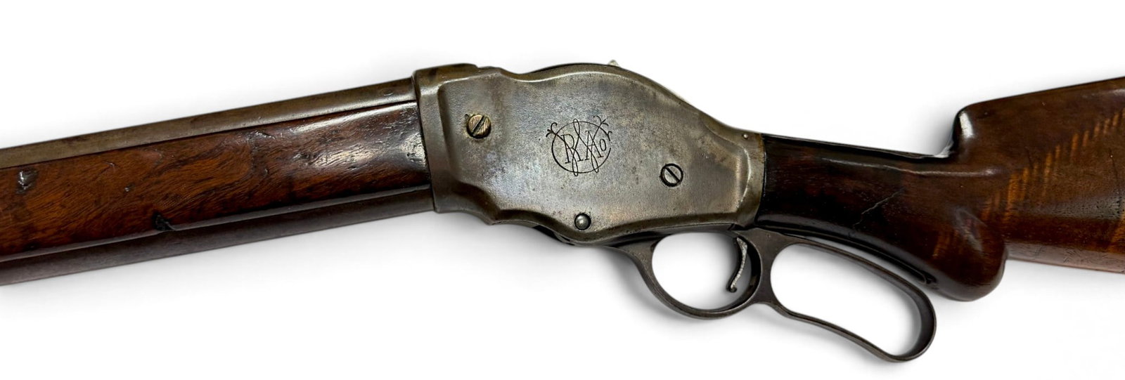 Scarce Early Antique 1890 Winchester Model 1887 Lever Action Shotgun: S#: 28166 | 30" Barrel | 15" LOP | Has the elegant, interlocking "WRA Co." logo on the left side of the receiver that was designed by John Olrich | Rear Tang is Stamped "Manufactured by