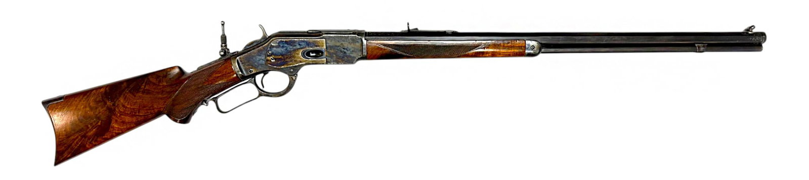 Exceptionally Fine Antique 1883 Winchester Model 1873 .32 WCF Lever Action Rifle w/ Letter - 4