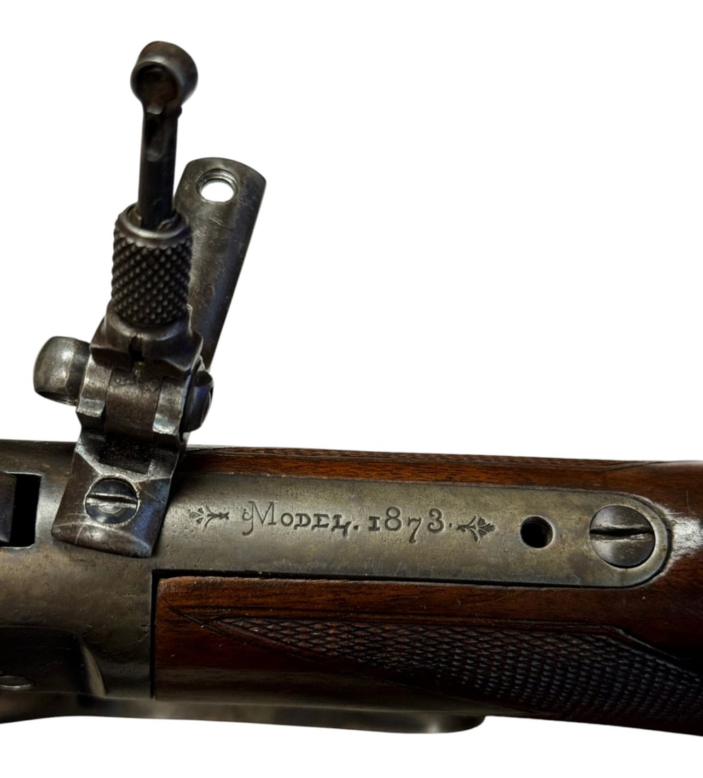 Exceptionally Fine Antique 1883 Winchester Model 1873 .32 WCF Lever Action Rifle w/ Letter - 5
