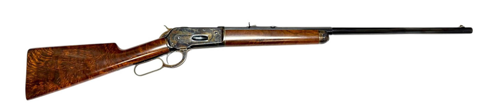 Exquisitely Masterful Antique 1887 Winchester Model 1886 .50 EXPRESS Case-Hardened Lever Rifle - 5