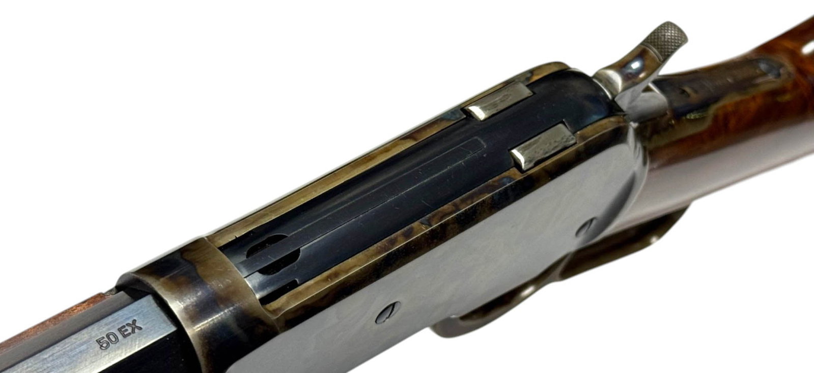 Exquisitely Masterful Antique 1887 Winchester Model 1886 .50 EXPRESS Case-Hardened Lever Rifle - 7