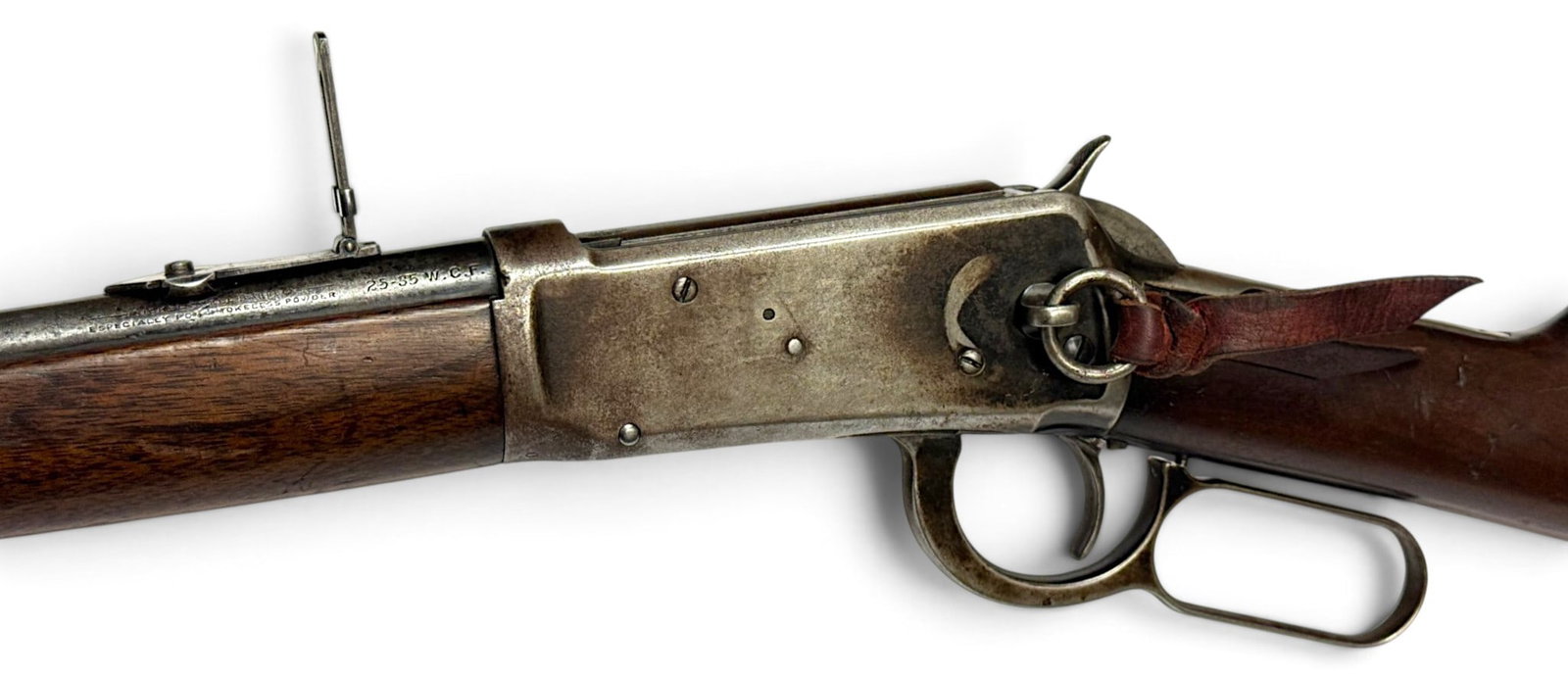 1908 Winchester Model 1894 .25-35 WCF Lever Action Saddle Ring Carbine w/ Ladder Sight (1 of 20)
