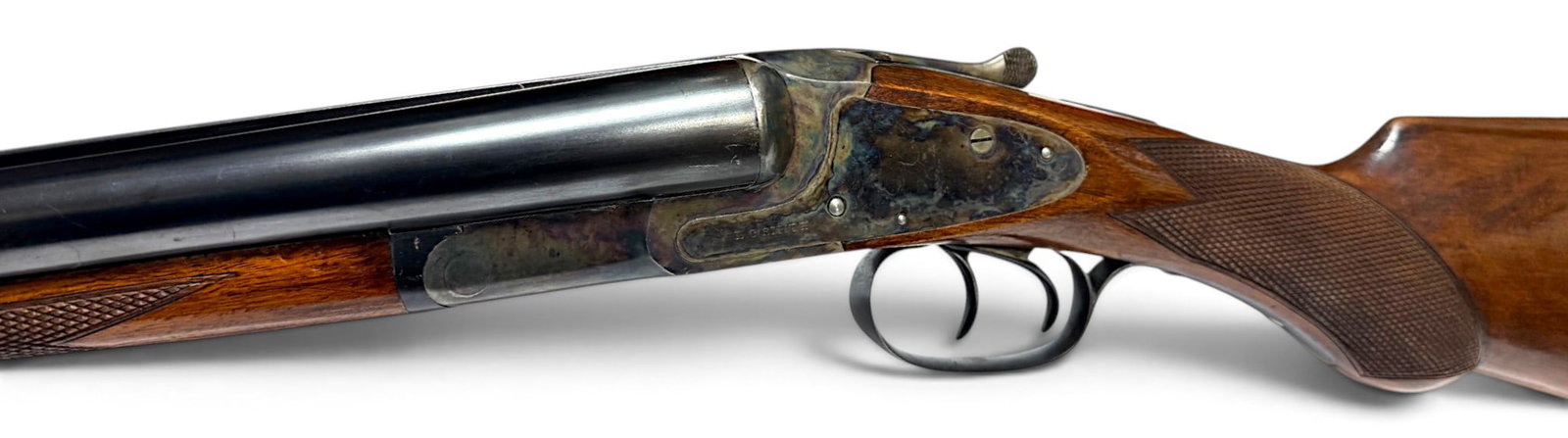 Excellent 1903 LC Smith 00 Grade 12 GA. Double Barrel SXS Hammerless Shotgun w/ Letter: S#: 118060 | Matching Receiver, Barrel, and Forearm | Mfg. 1903 | 30" Armor Steel Barrels 2-3/4" Chamber with Full/Full Chokes | 14.5" LOP | Hunter Arms Co. Fulton, NY | 00 Grade, 12 GA. | Inspector