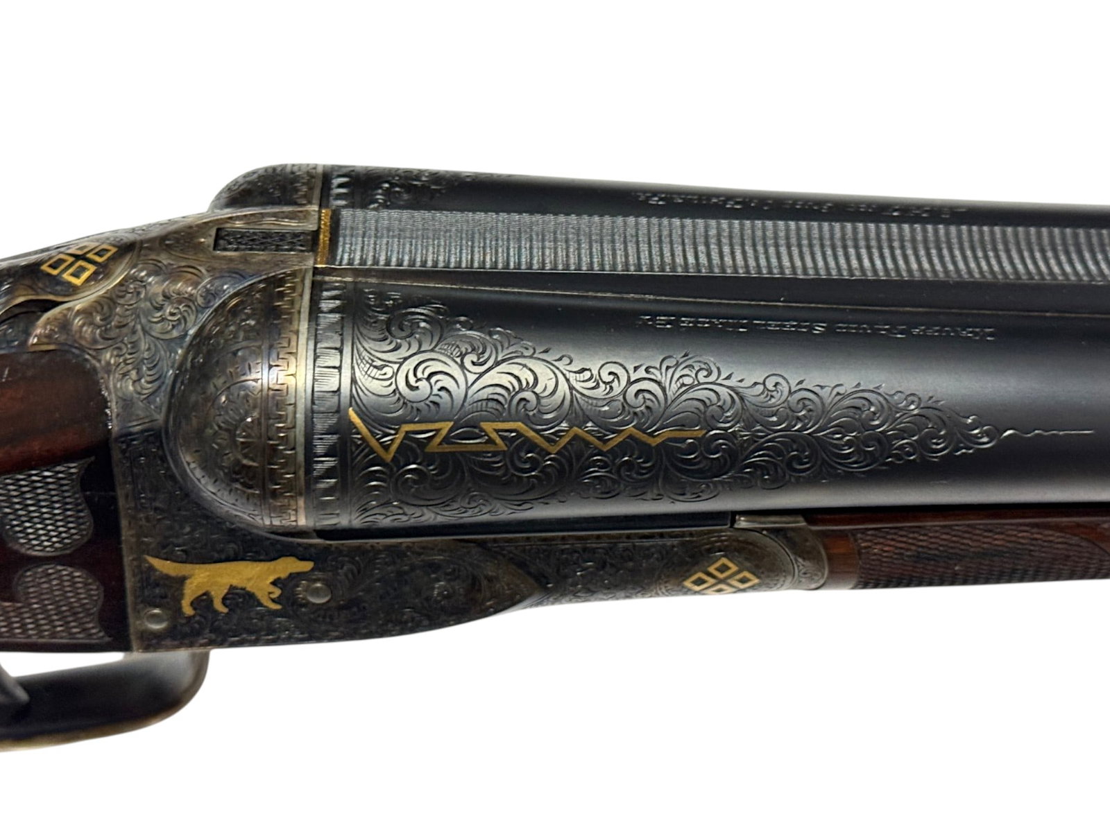 Exceptionally Rare 1910 A.H. FOX - FE Grade - 12 GA. Masterfully Engraved & Upgraded SXS Shotgun - 15