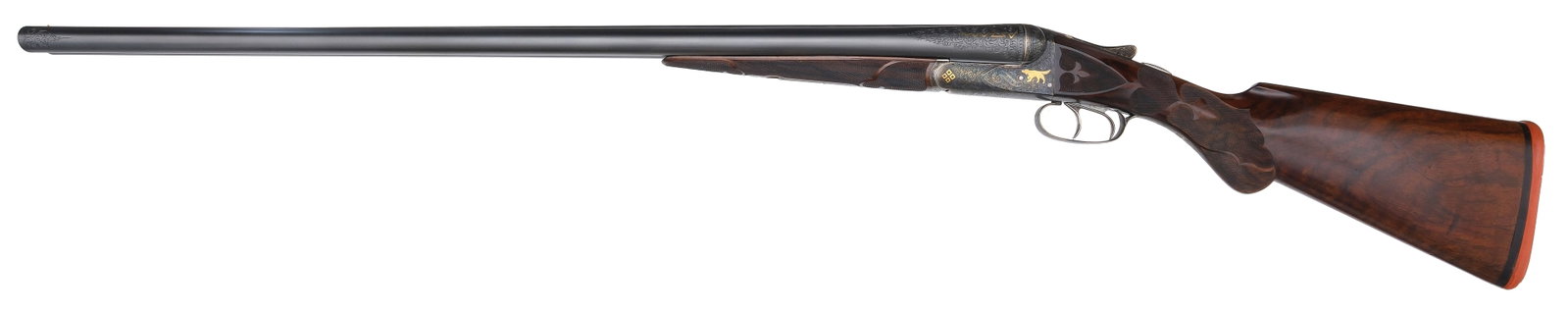 Exceptionally Rare 1910 A.H. FOX - FE Grade - 12 GA. Masterfully Engraved & Upgraded SXS Shotgun - 3