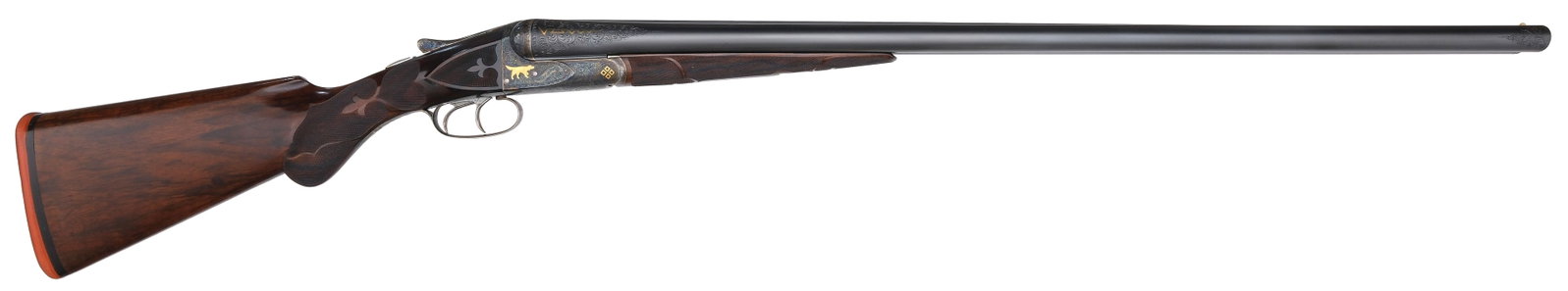 Exceptionally Rare 1910 A.H. FOX - FE Grade - 12 GA. Masterfully Engraved & Upgraded SXS Shotgun - 4