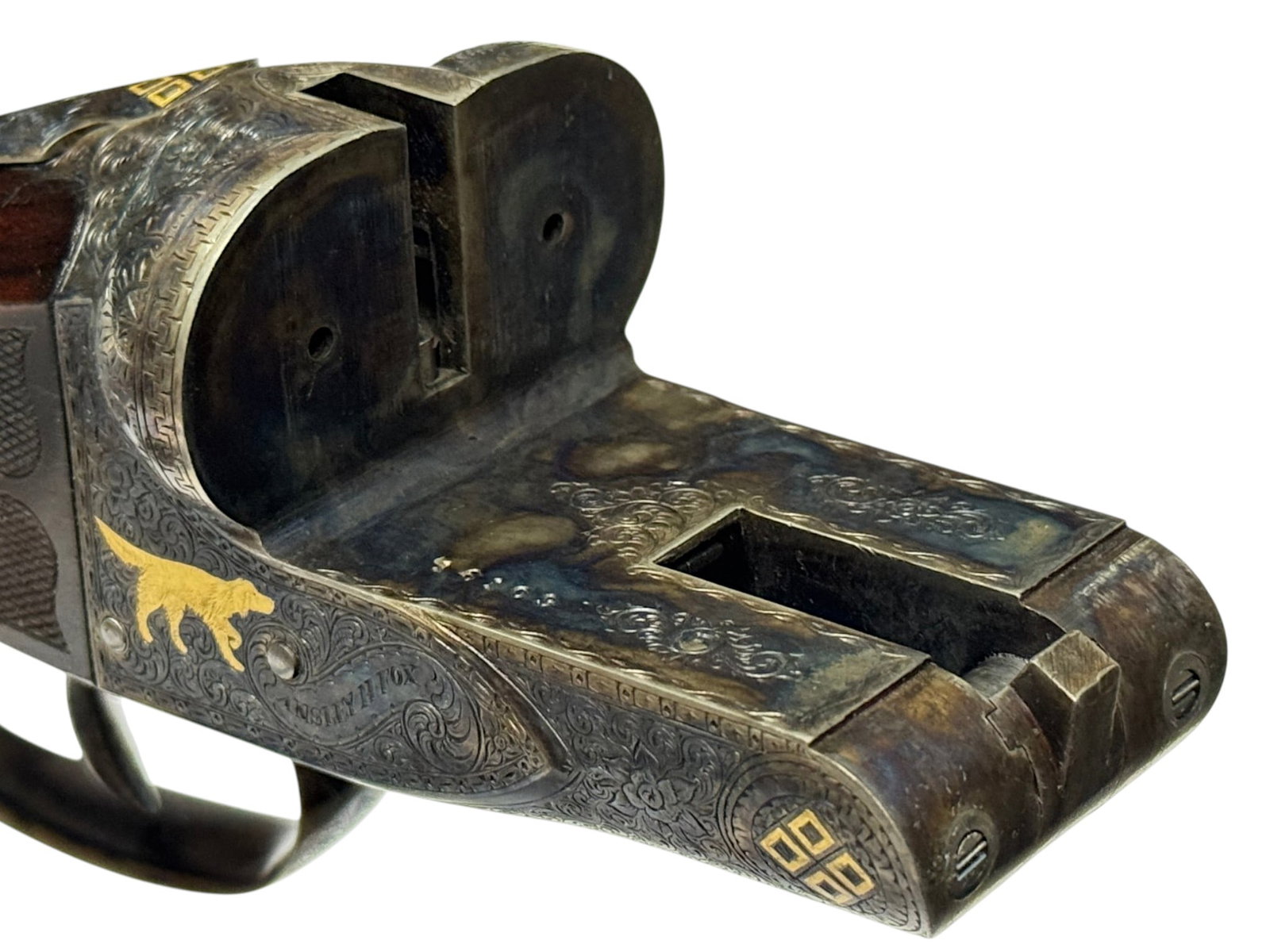 Exceptionally Rare 1910 A.H. FOX - FE Grade - 12 GA. Masterfully Engraved & Upgraded SXS Shotgun - 8