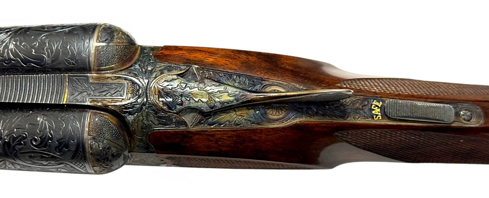 Excellent Cased A.H. FOX "XE Grade" Side-by-Side 16 GA. CSMC Double Barrel Highly Engraved Shotgun - 5