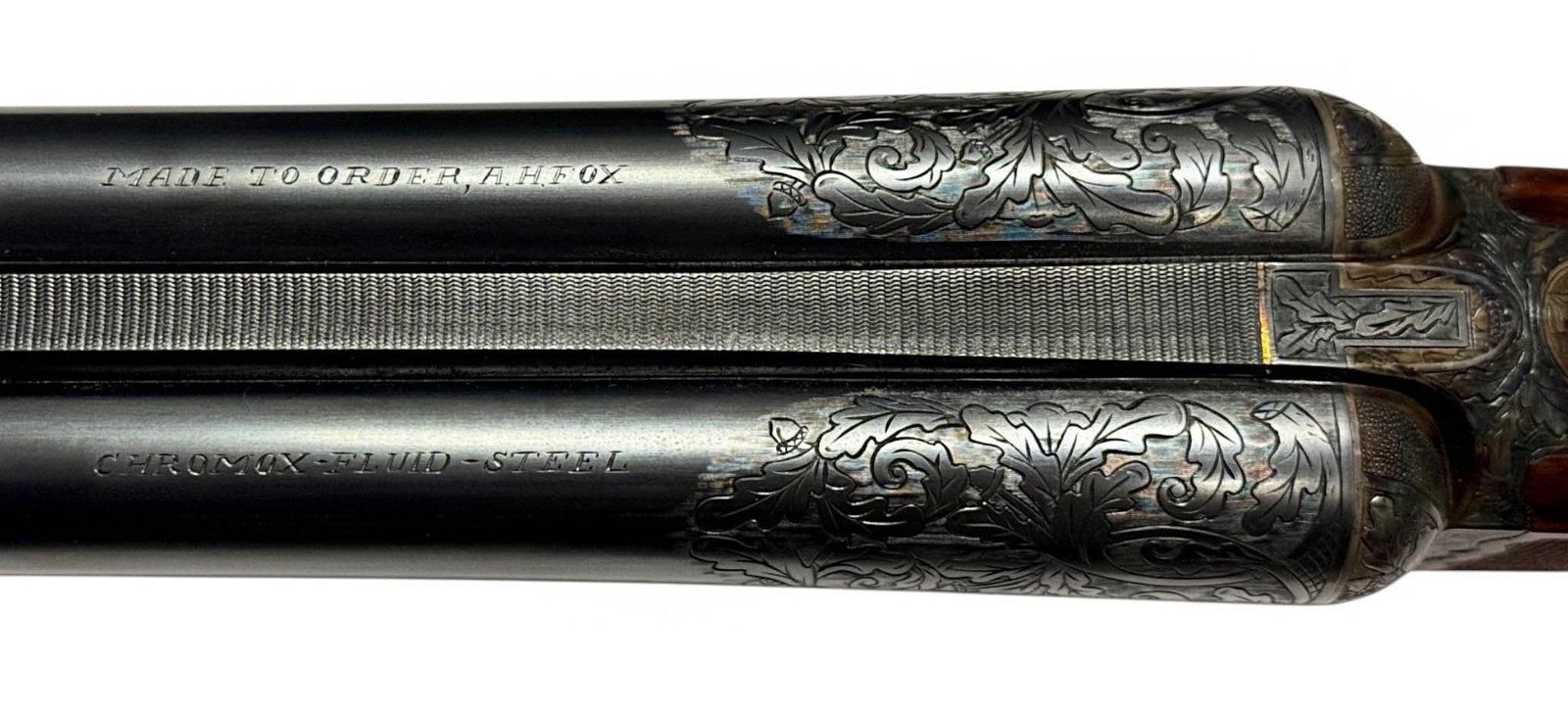 Excellent Cased A.H. FOX "XE Grade" Side-by-Side 16 GA. CSMC Double Barrel Highly Engraved Shotgun - 6