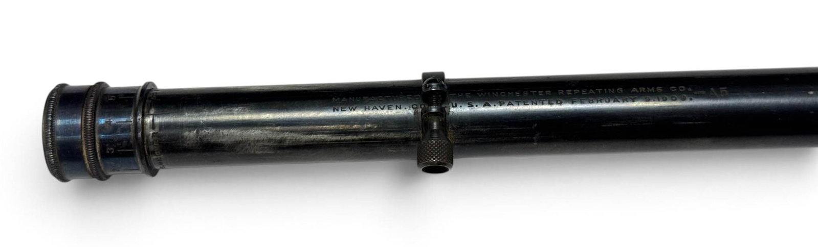 Rare Vintage Winchester A5 Telescopic Sight Scope with Ring Mounts. - 6
