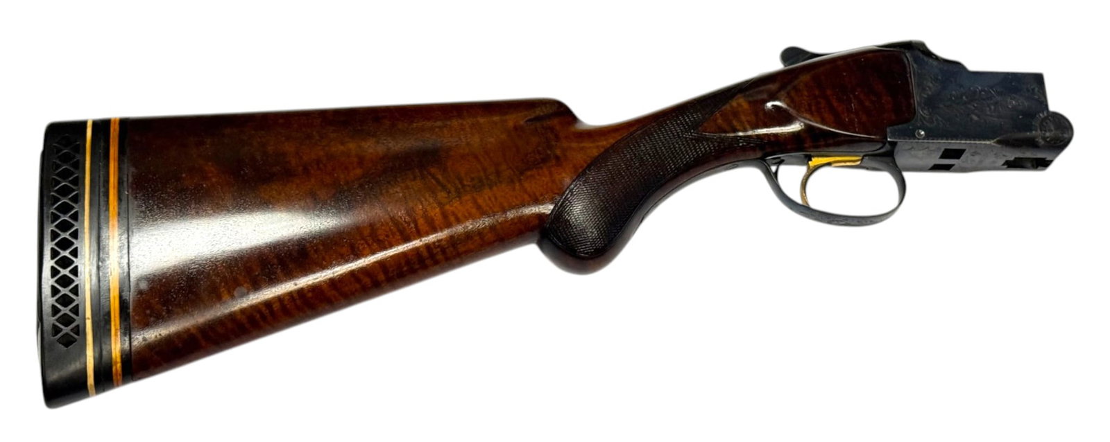 Excellent 1964 Engraved Belgian Browning Lightning Superposed Skeet Shotgun 4-Barrel Set in Case - 9