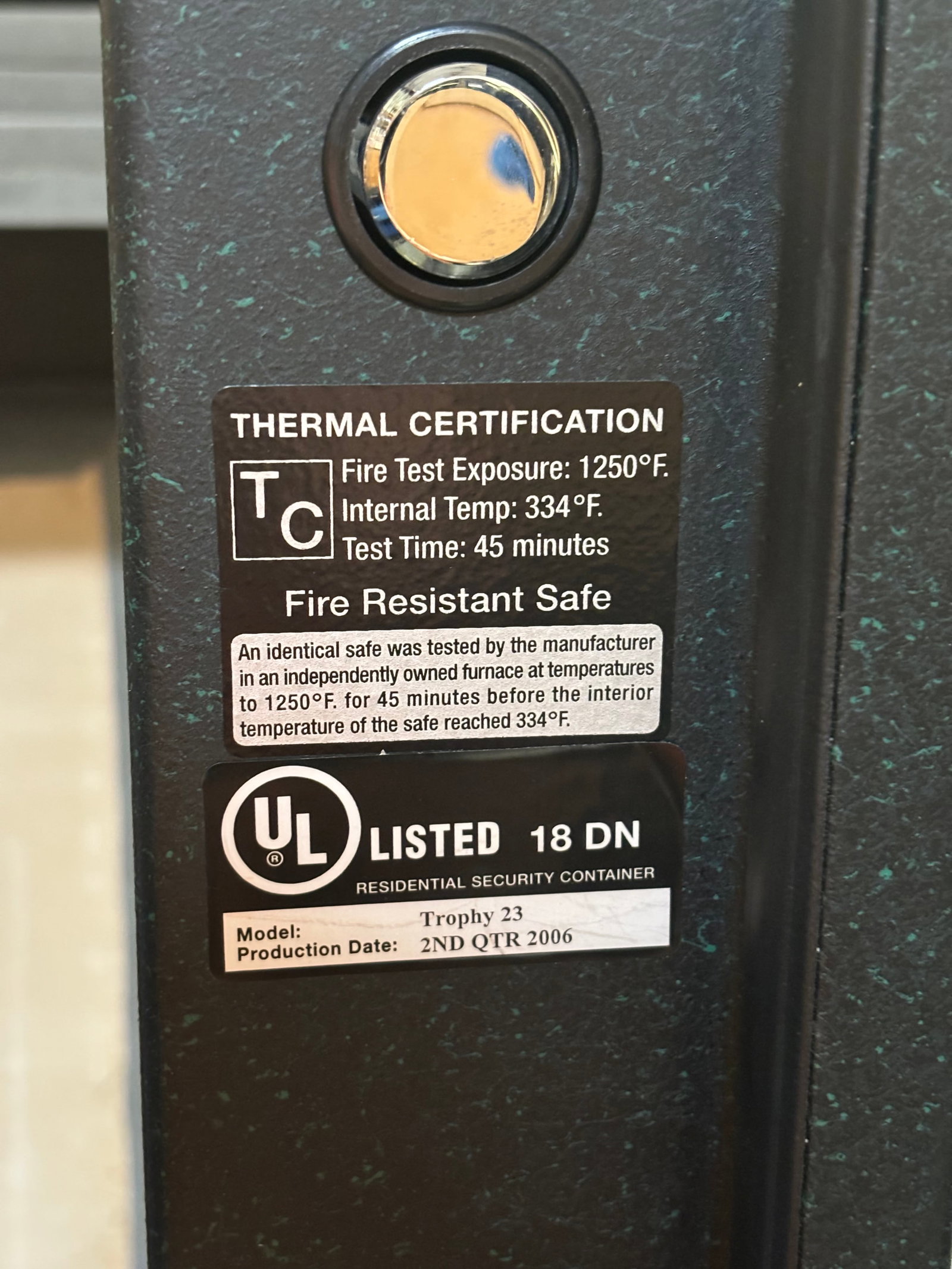 Legacy Champion Model: Trophy 23 Gun Safe with Turn Dial - 4