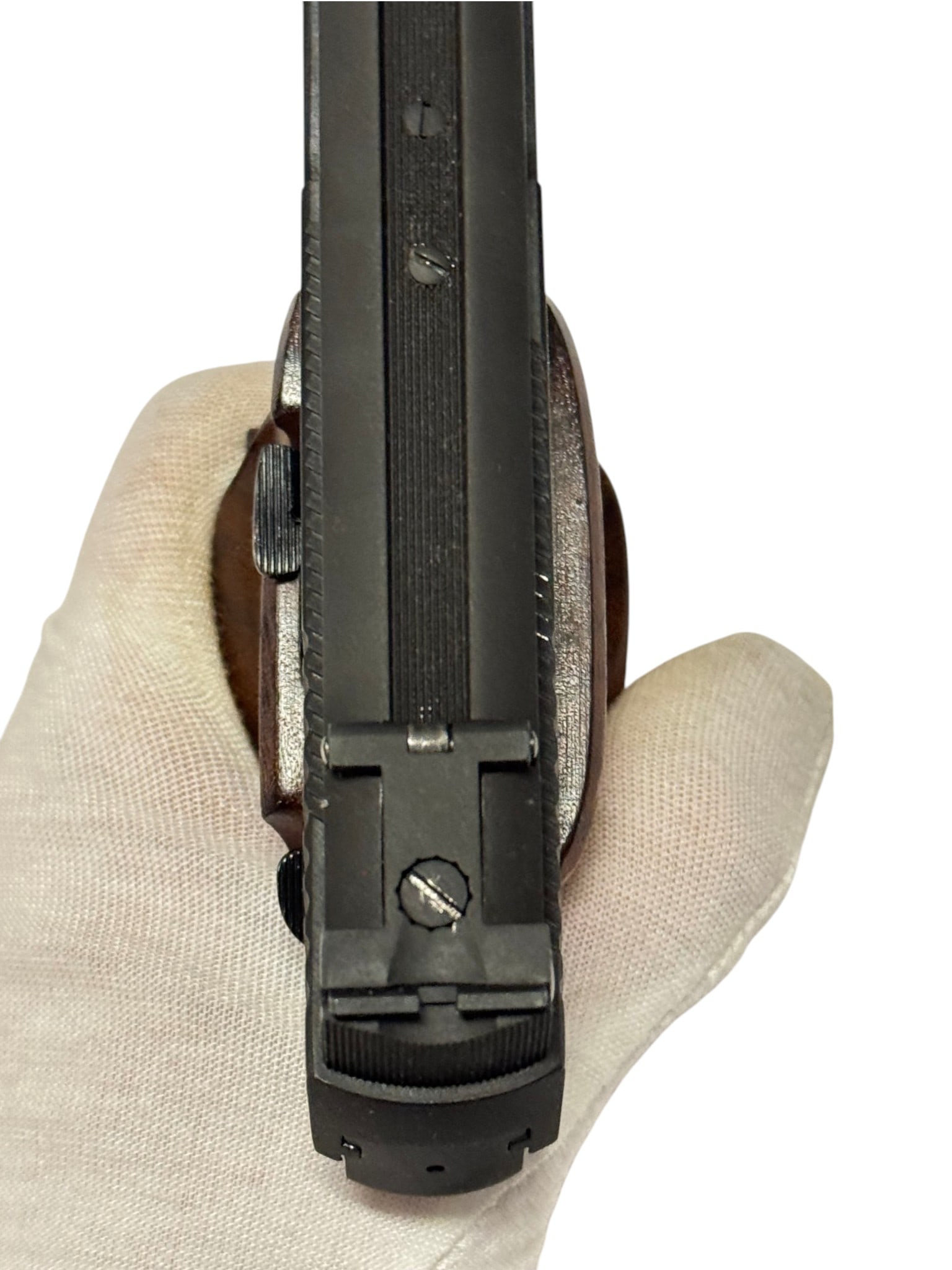 MINT Collector's 1969 Smith & Wesson Model 41 .22 LR Semi-Auto 7-3/8” Target Pistol w/ Muzzle  - 12