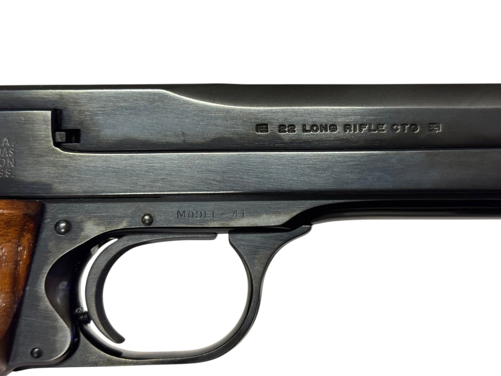 MINT Collector's 1969 Smith & Wesson Model 41 .22 LR Semi-Auto 7-3/8” Target Pistol w/ Muzzle  - 9