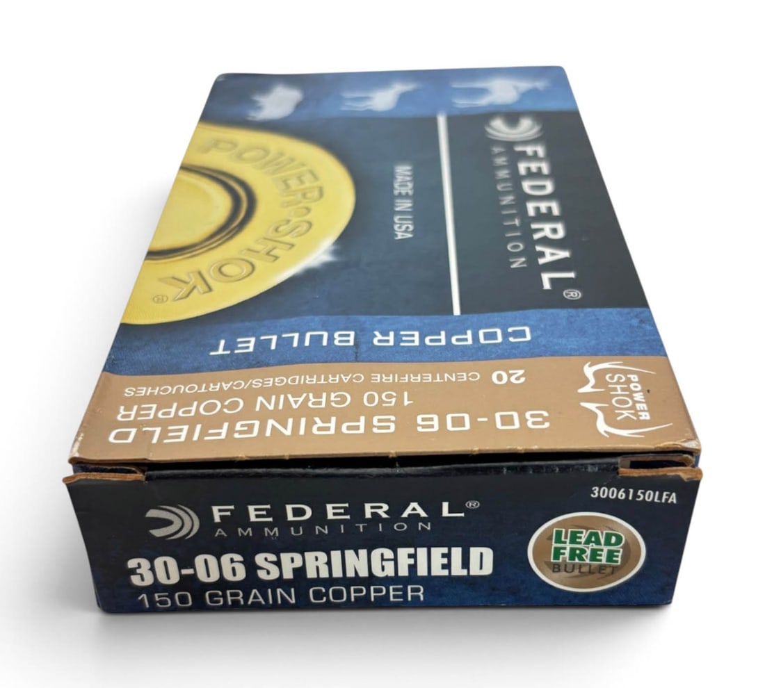 NIB 20rds of .30-06 SPRG. 150gr. Federal Power-Shok Copper Bullet Ammunition - 2