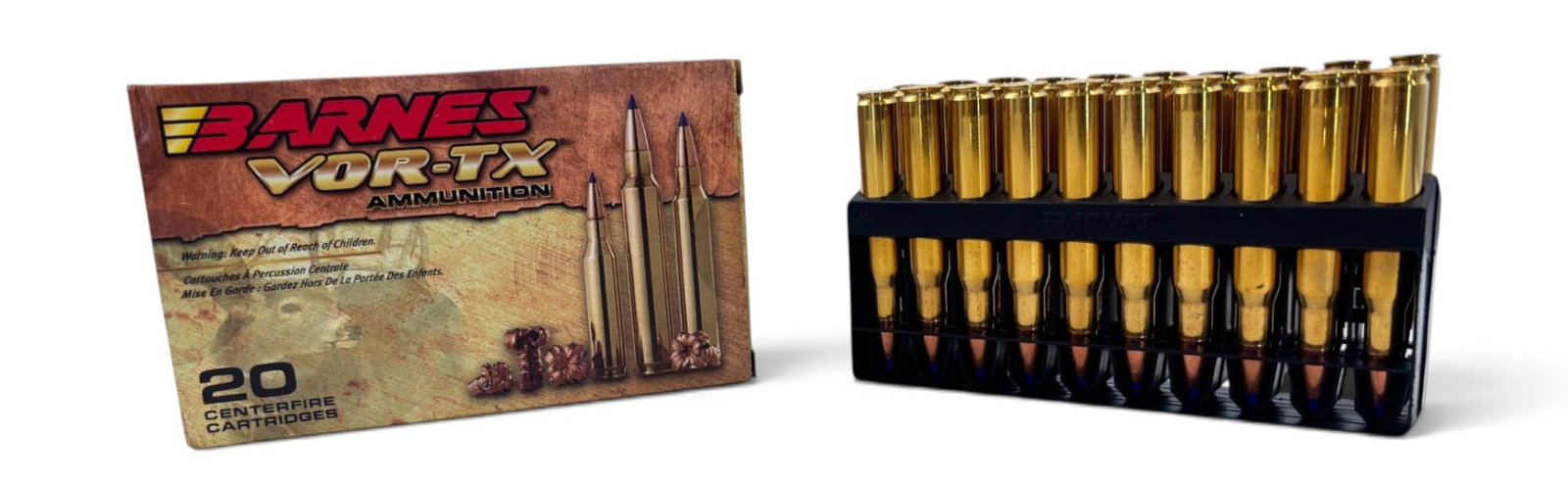 NIB 20rds of .30-06 SPRG. 180gr. Tipped TSX BT Barnes VOR-TX Ammunition: See Photos