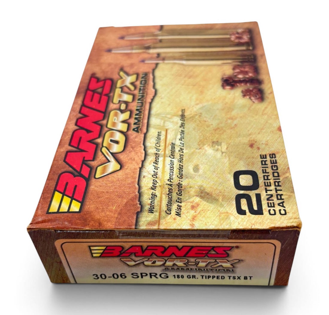 NIB 20rds of .30-06 SPRG. 180gr. Tipped TSX BT Barnes VOR-TX Ammunition - 2